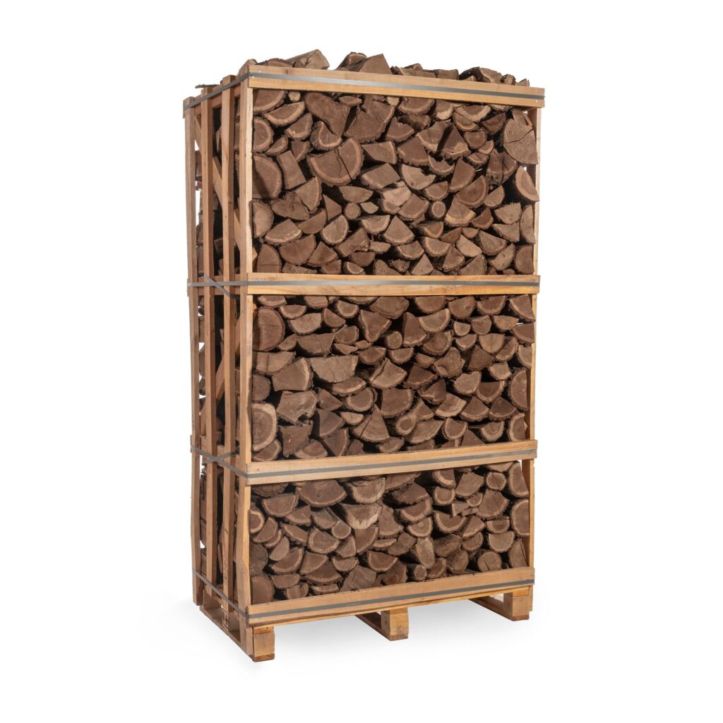 Hele pallet eiken haardhout | Grof gekloofd Hele pallet Combese Hout