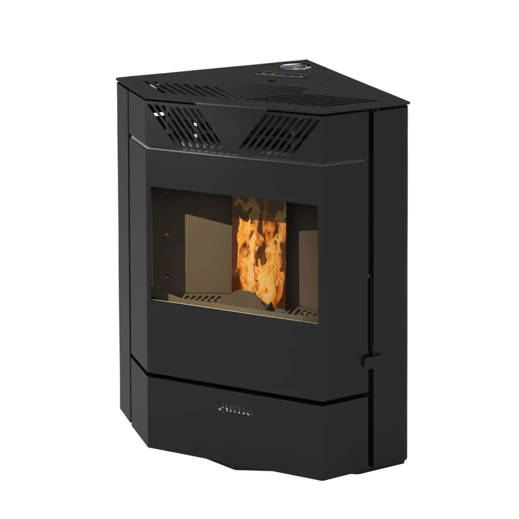 Qlima Pelletkachel Isotta 94 S-Line - 9,8kW - Zwart