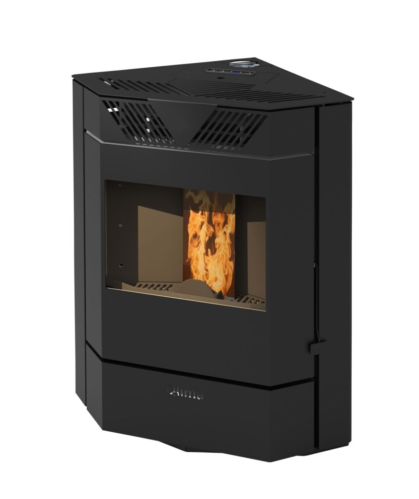 Qlima Pelletkachel Isotta 94 S-Line - 9,8kW - Zwart
