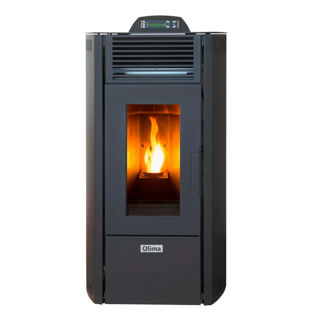 Qlima Pelletkachel Viola 85 S-line - 7.6kW - Zwart